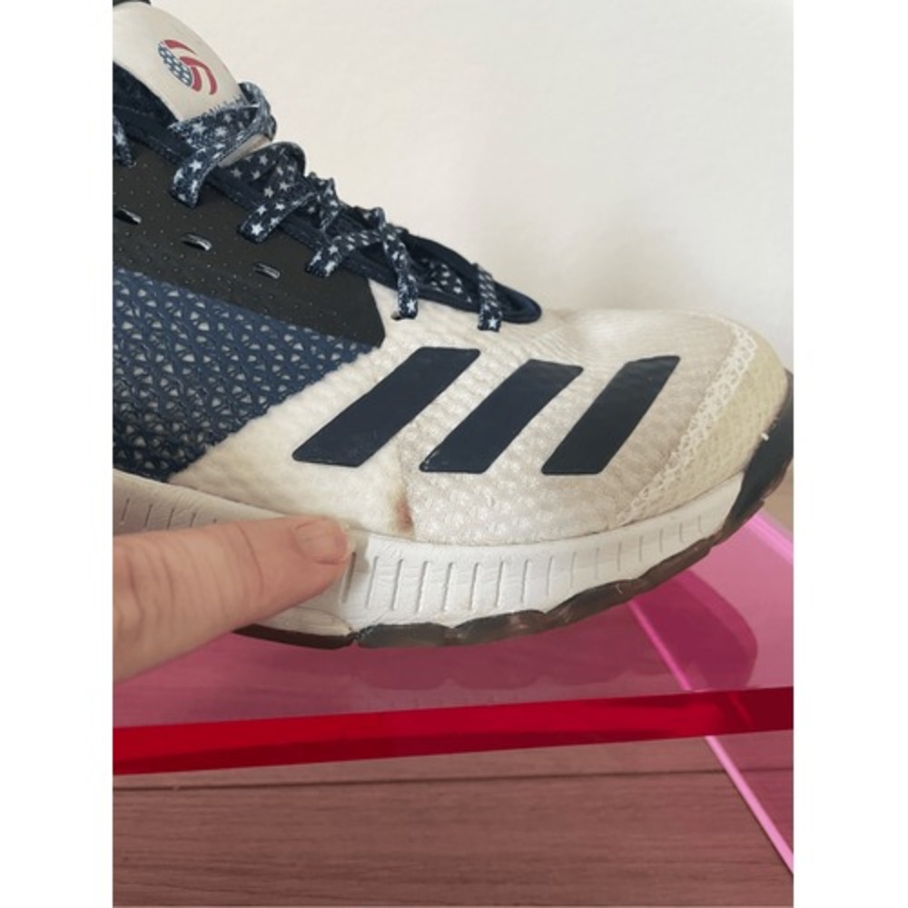 Adidas CrazyFlight‎ X USA Volleyball Shoes Women 6 Navy White Court Indoor Sport - Picture 5 of 11